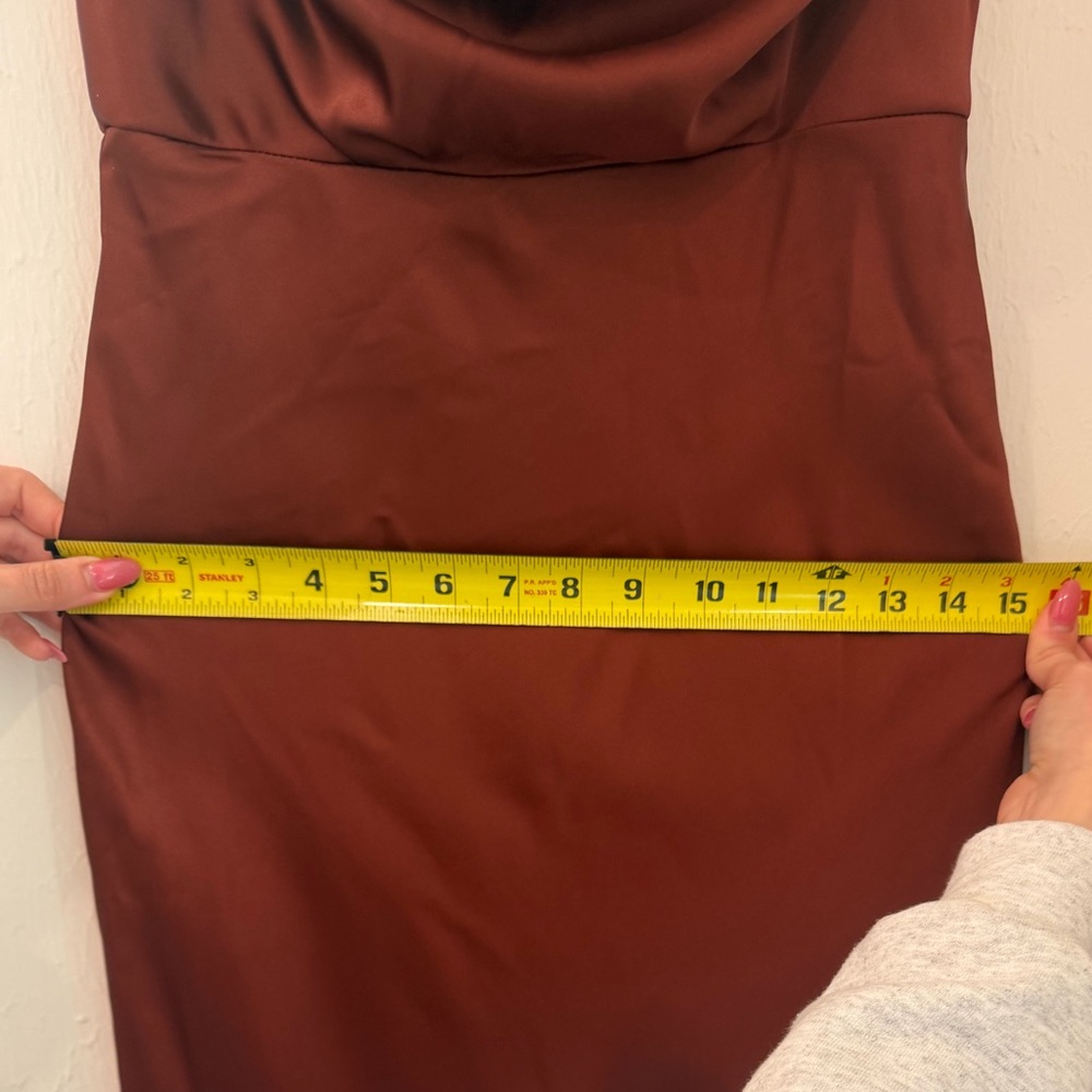 Revelry Terracotta Rust Skye Bridesmaid Dress - Picture 10 of 12